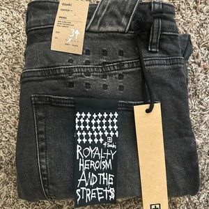 Mens Ksubi chitch black size 34